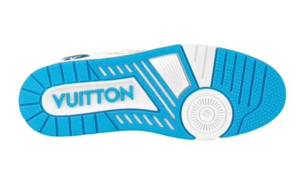 LOUIS VUITTON TRAINER Blaue Gummisohle – Bild 3