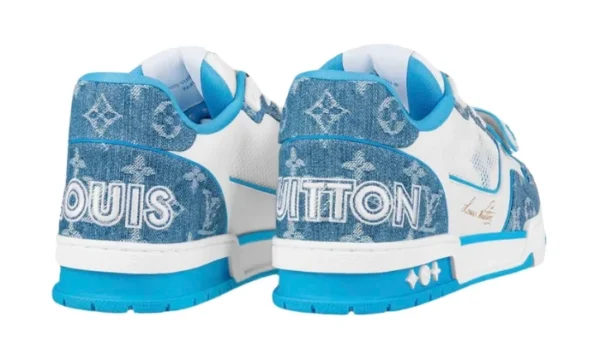 LOUIS VUITTON TRAINER Blaue Gummisohle – Bild 4