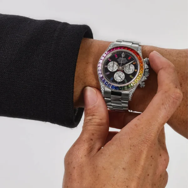 Rolex Daytona 116599RBOW 'Rainbow' White Gold Black Dial Sapphire Bezel (2022) – Bild 3